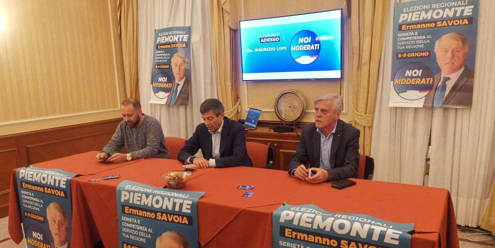 Il presidente di Noi Moderati Maurizio Lupi a Domodossola