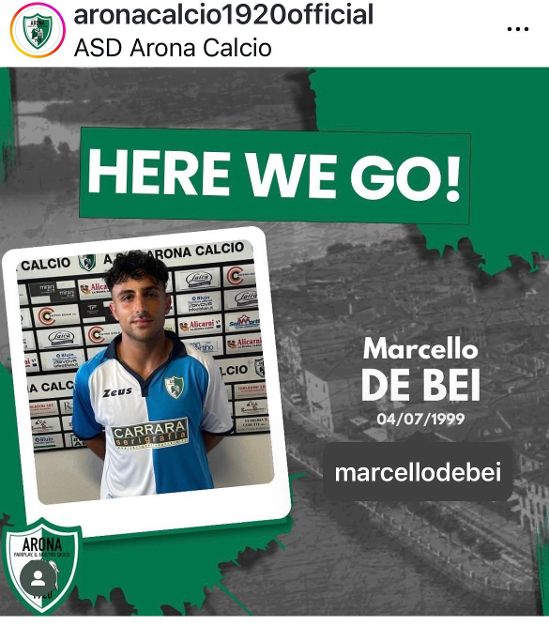 Anche De Bei per una super Arona