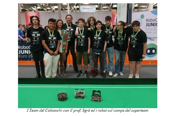 Importanti risultati per i team del Cobianchi in Germania ai campionati europei RoboCup Junior