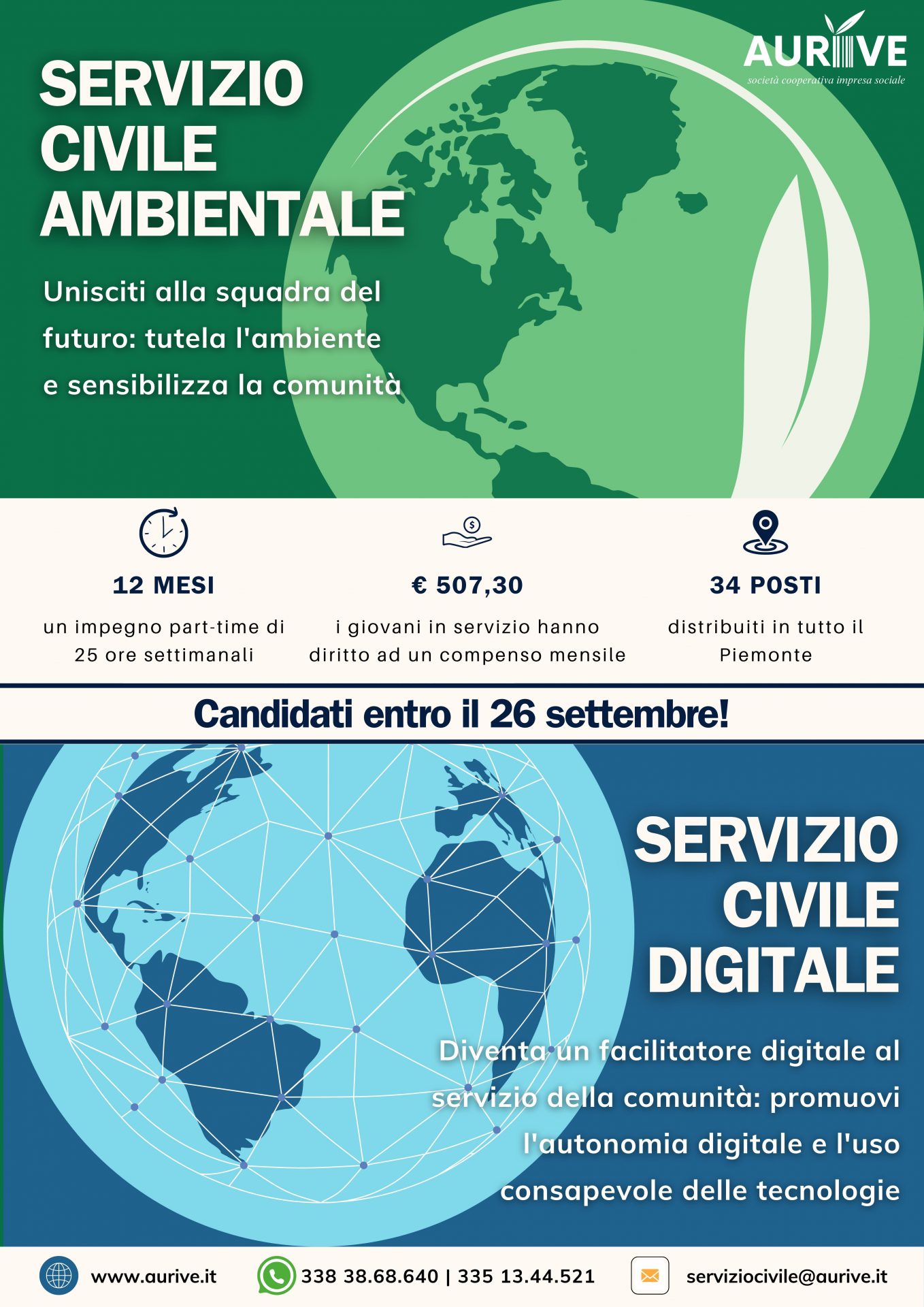 Servizio civile digitale e ambientale: 13 posti disponibili nel Vco