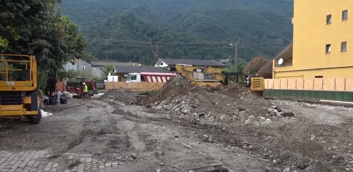 Lavori in corso per la nuova scuola primaria Albertini di Gravellona Toce