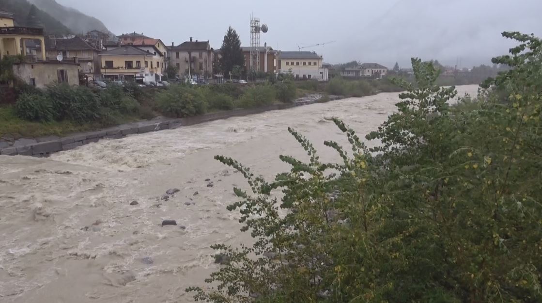Macugnaga, oggi l'Anza è stato osservato speciale per la nuova ondata di maltempo