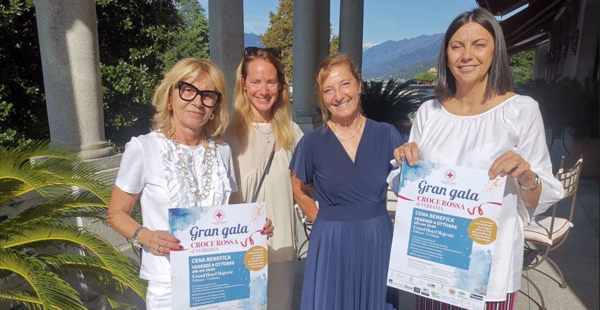 Gran Gala benefico per la Cri di Verbania il 4 ottobre al Grand Hotel Majestic, aperte le prevendite