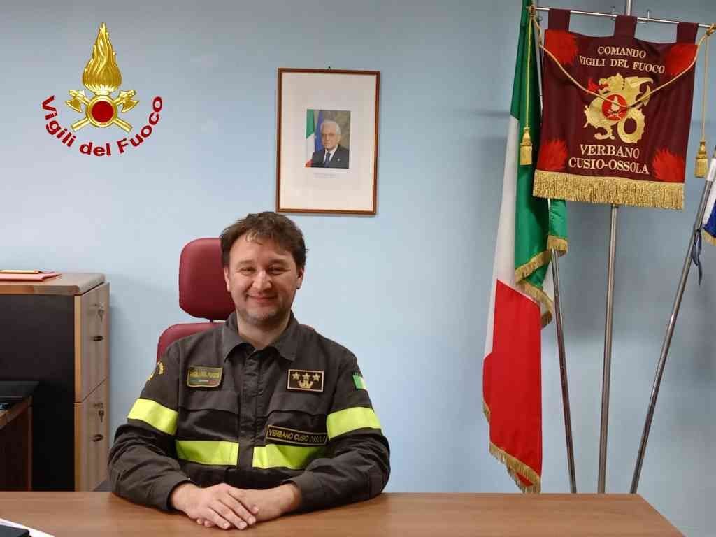 Onofrio Lorusso è il nuovo comandante dei Vigili del Fuoco del Vco
