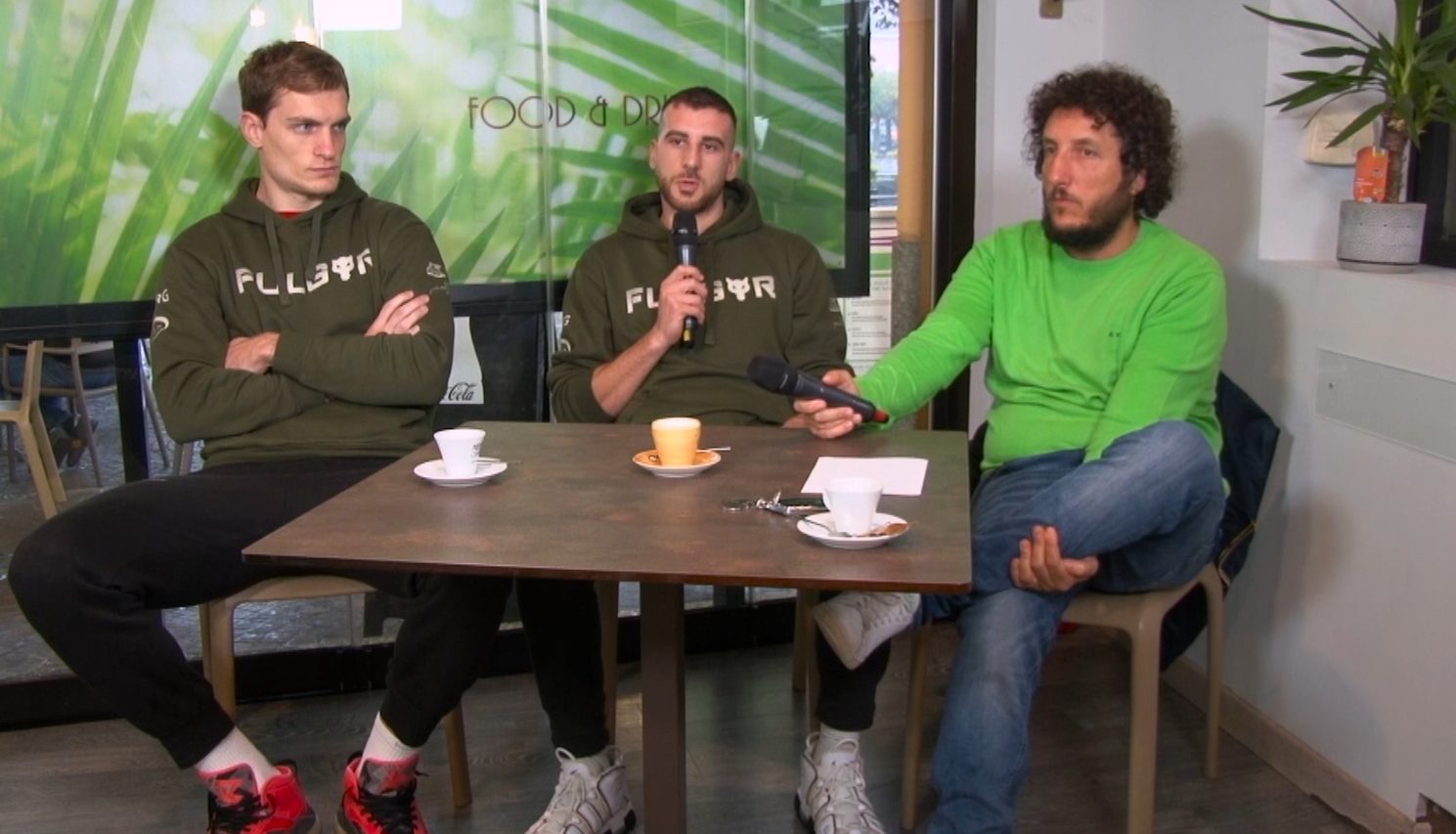 A Baskettando ospiti i giocatori della Paffoni Matteo Maruca e Arsenje Stepanovic