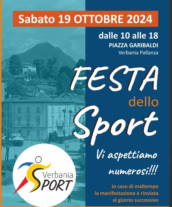 Domani a Verbania sarà Sport Day