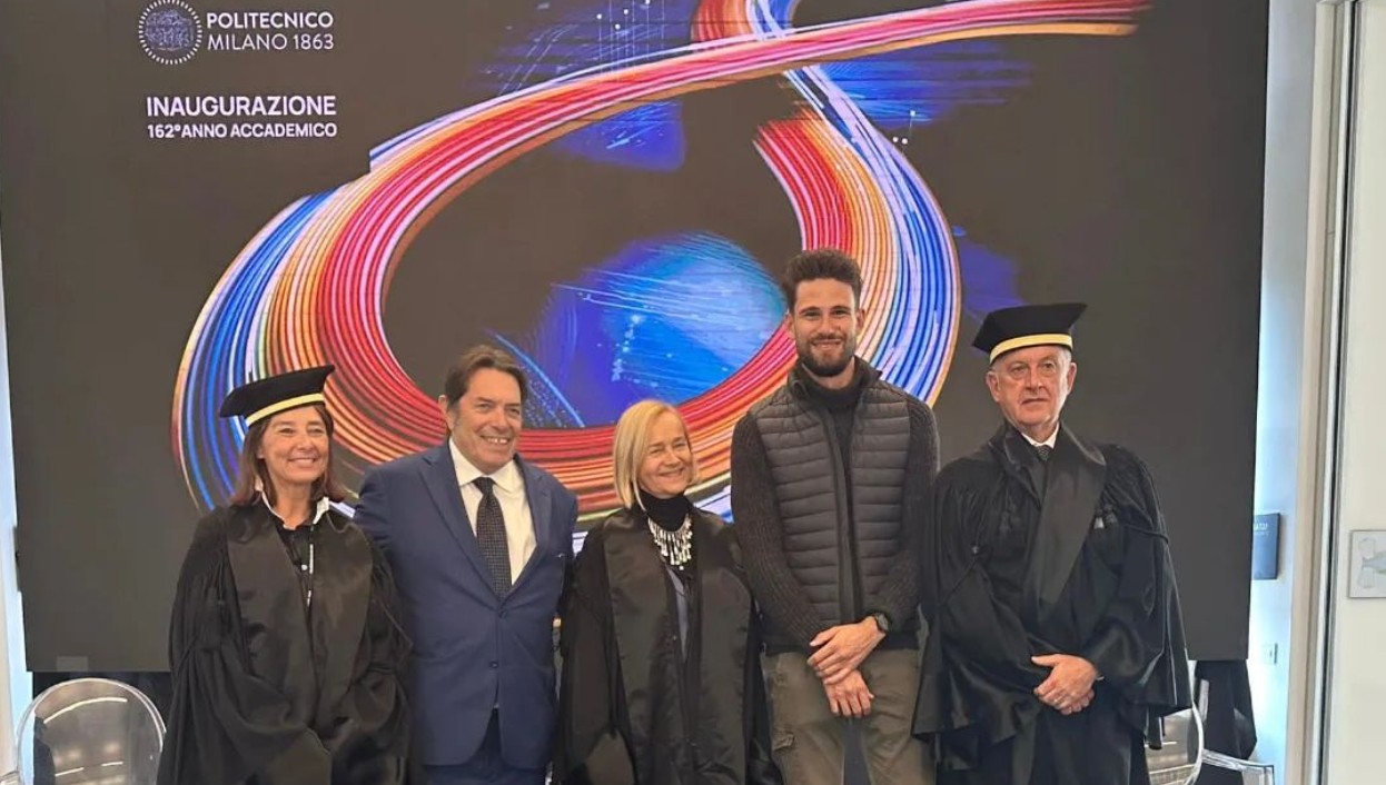 Filippo Ganna all’inaugurazione dell’anno accademico del Politecnico di Milano