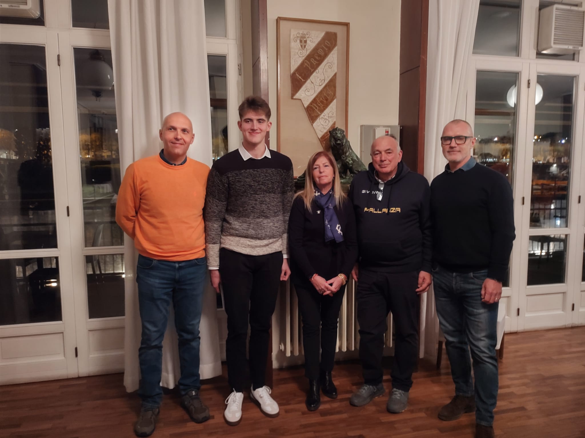 Federico Falciola premiato a Torino per il titolo italiano di Coastal Rowing conquistato lo scorso settembre