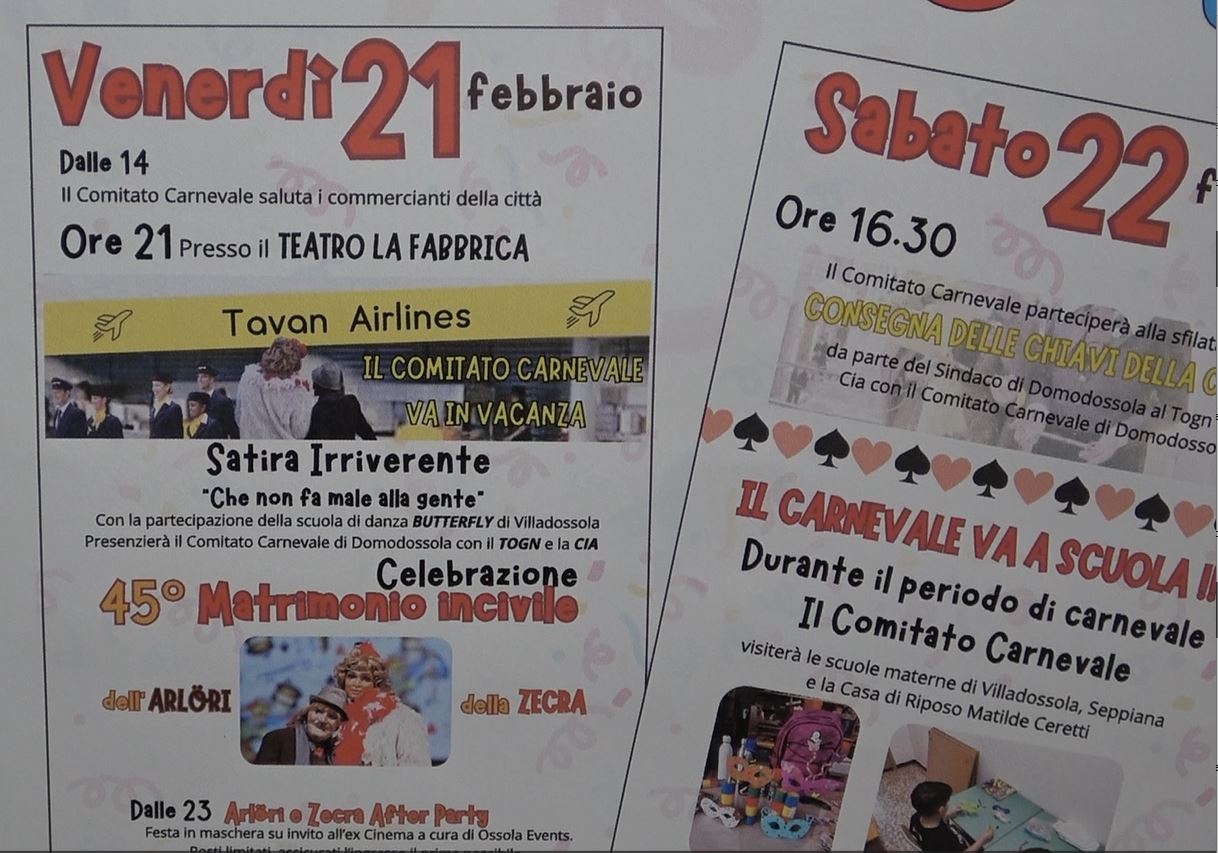A Villadossola al via il Carnevale