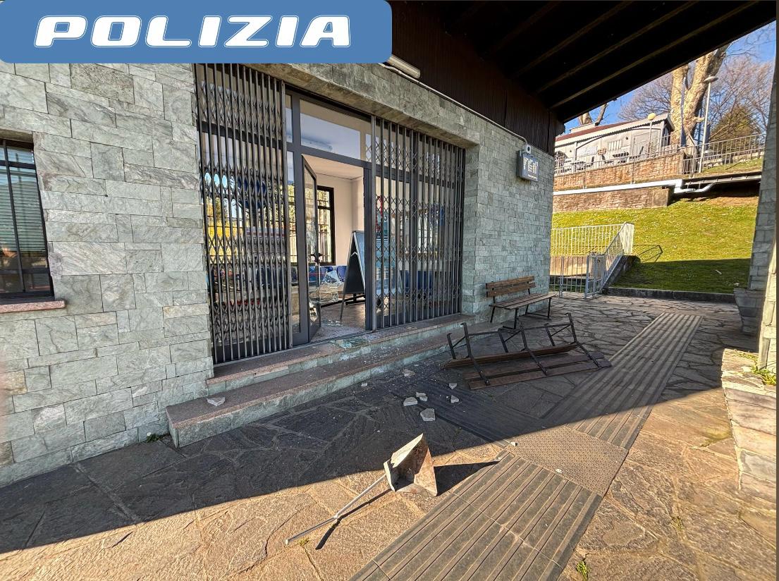 Tentato furto con spaccata all'imbarcadero di Villa Taranto a Verbania, indaga la Polizia di Stato