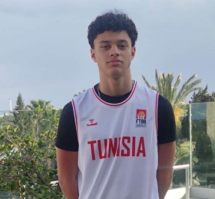 Gammoudi con la maglia della nazionale under 16 tunisina