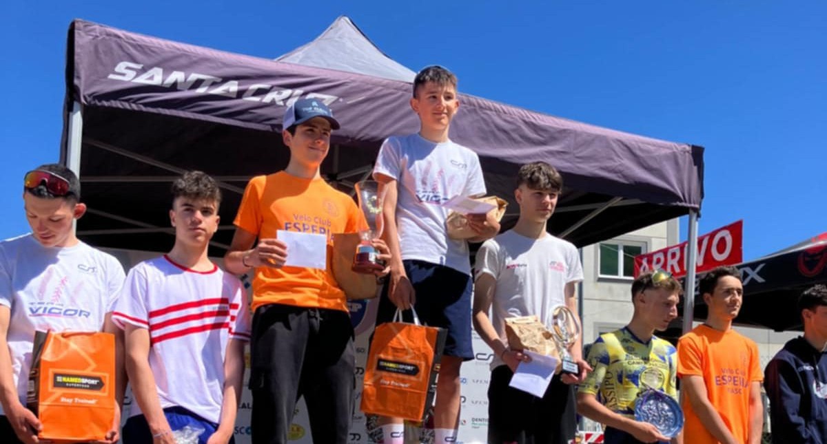 Lorenzo Soldarini sul podio a Venasca