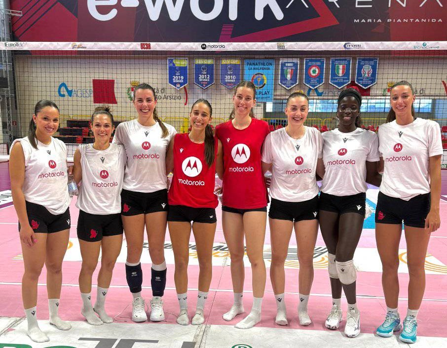 Alessia Cerutti in allenamento con la Eurotek Laica UYBA Busto Arsizio