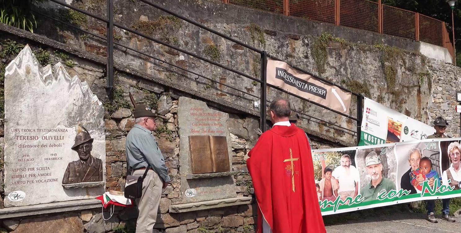 Mostra e lapide dedicate a Monsignor Aldo del Monte al Boden di Ornavasso su iniziativa degli Alpini