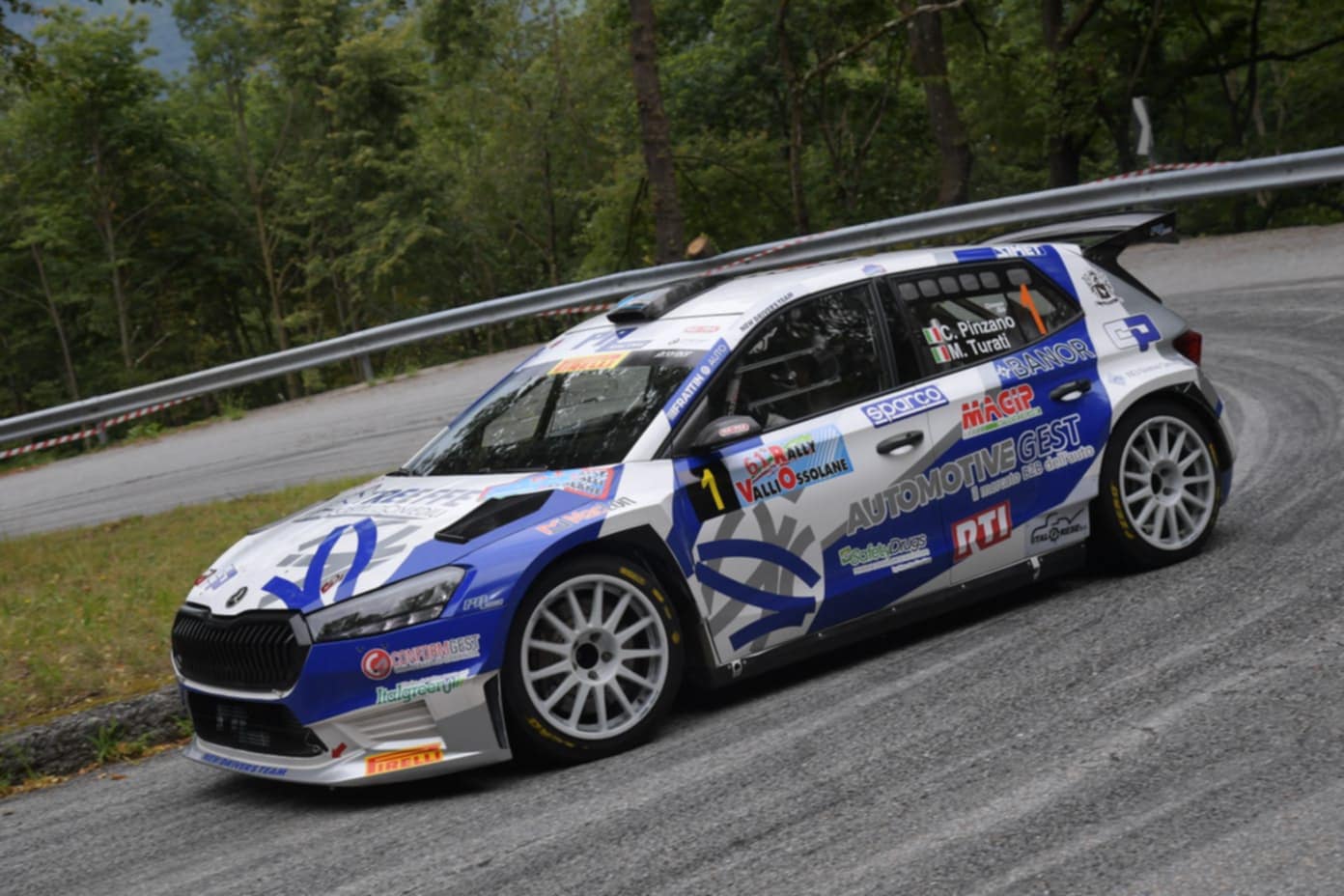 61° Rally Valli Ossolane:  Pinzano inizia forte in Cannobina ma Caffoni tiene bene