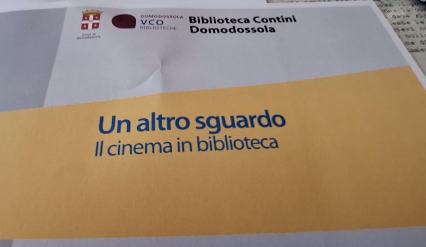 Domo, parte la rassegna "Un altro sguardo. Il cinema in Biblioteca"