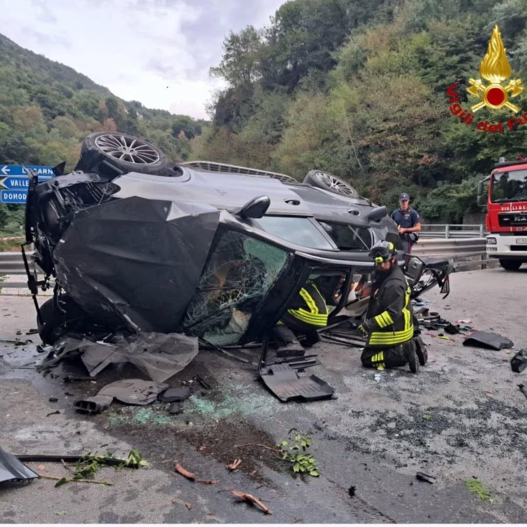 Auto precipita sul ponte di Masera per venti metri, in ospedale la donna al volante