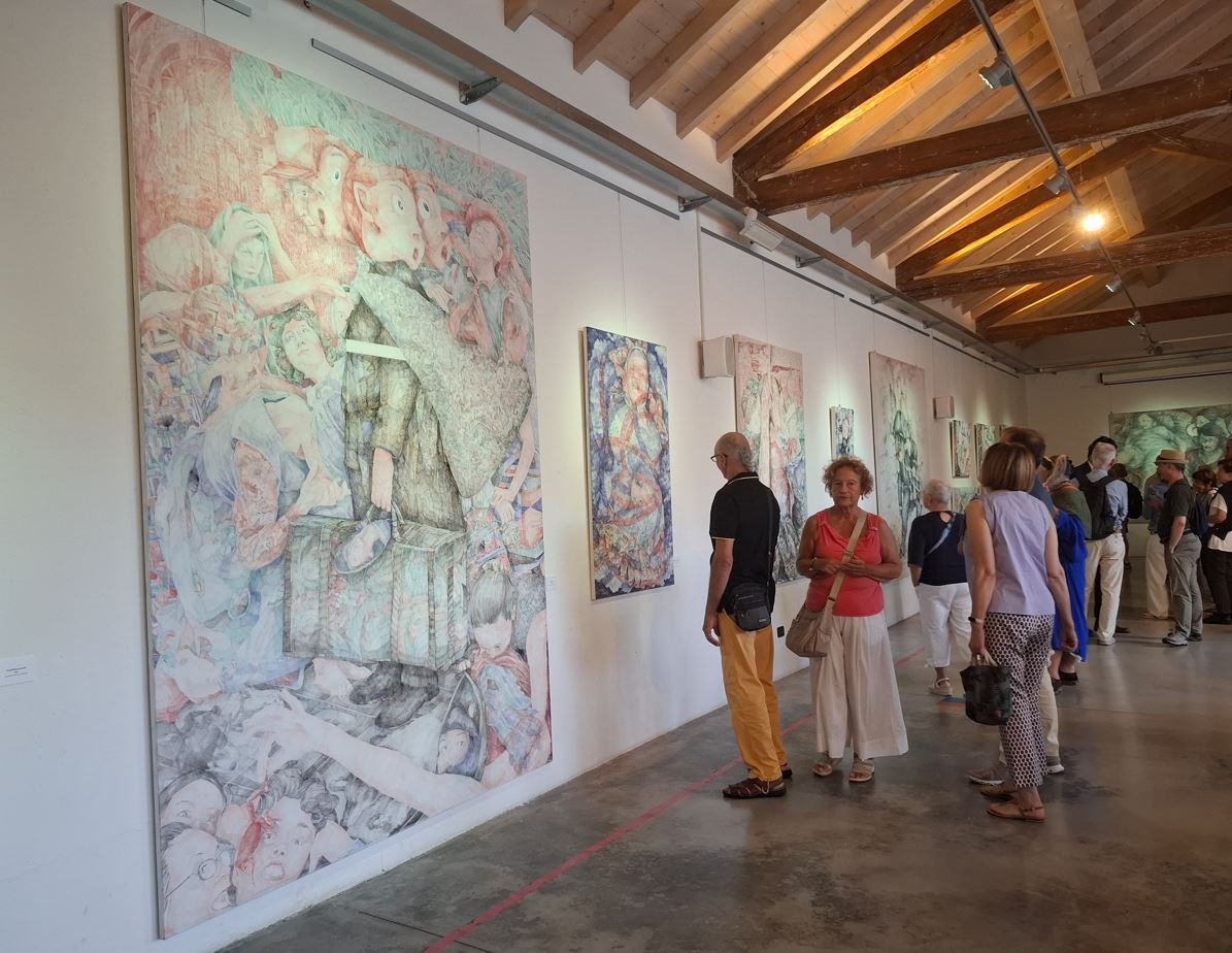 "Natura Amphibia": i quadri a penna bic di Andrea Pescio al Museo del Paesaggio