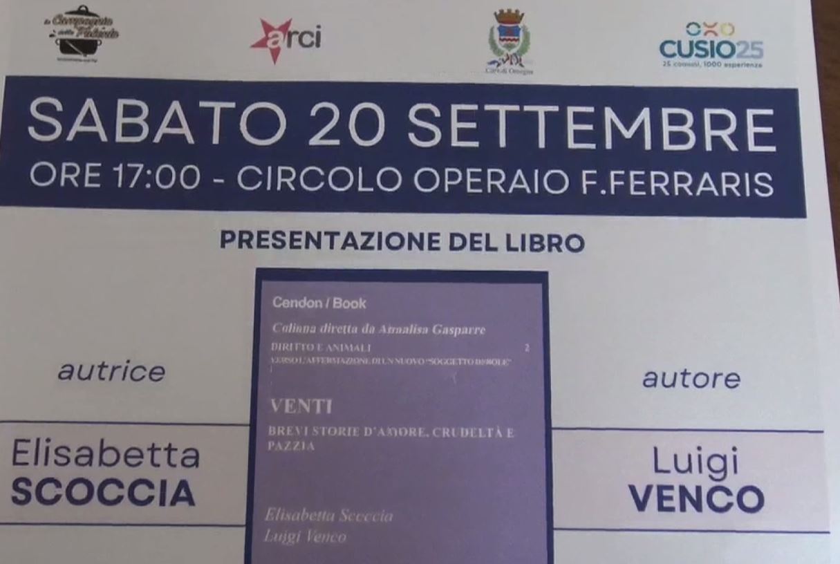 Al Circolo Ferraris di Omegna si parla di sfruttamento e violenza sugli animali