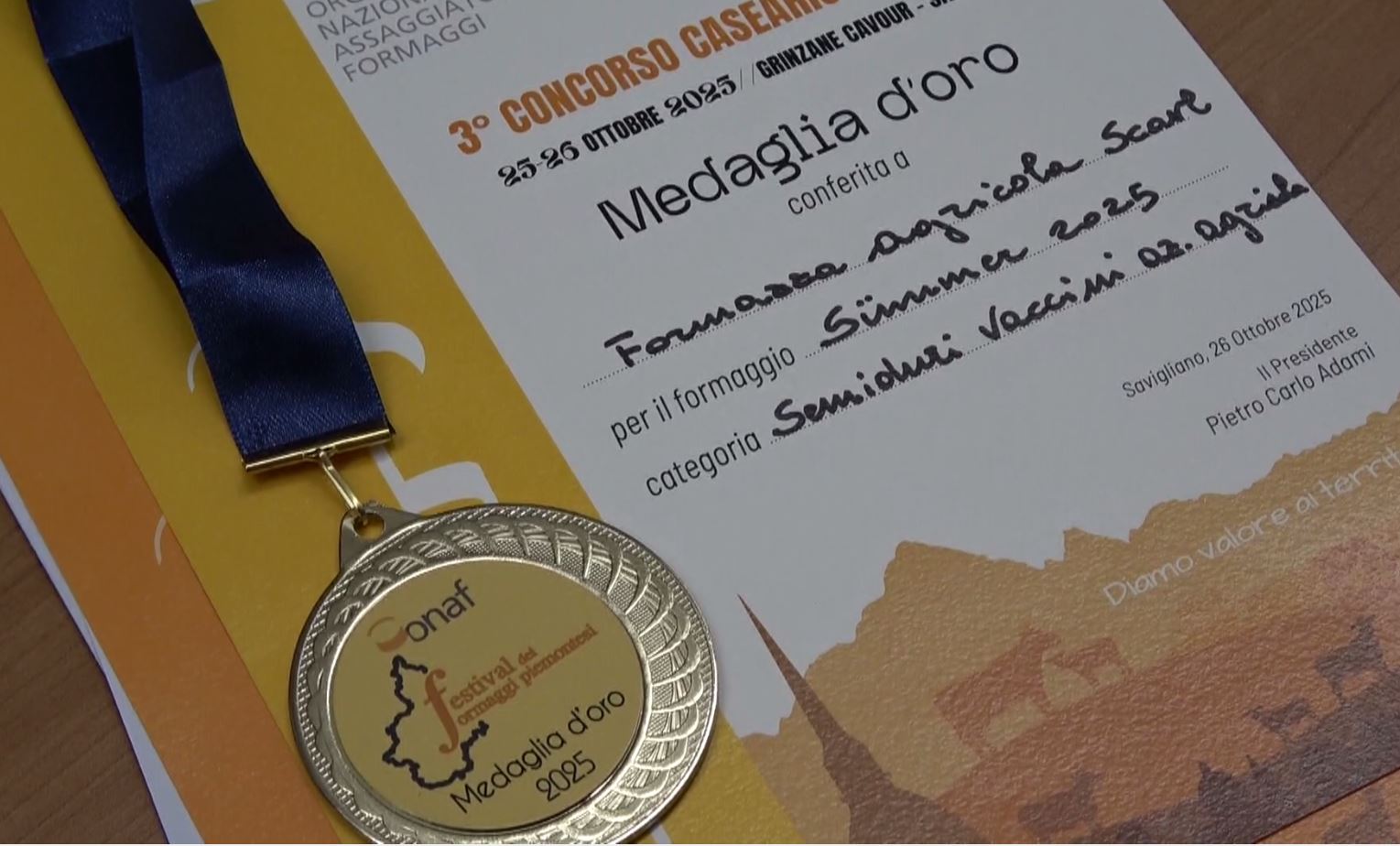 Festival dei formaggi a Crodo: consegnati i premi vinti da alcuni allevatori