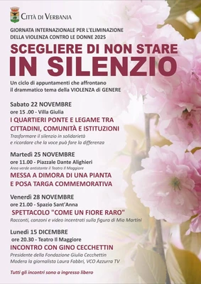 Verbania scende in campo contro la violenza di genere