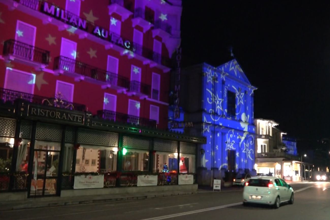 A Stresa per Natale torna il video mapping sulle facciate della città