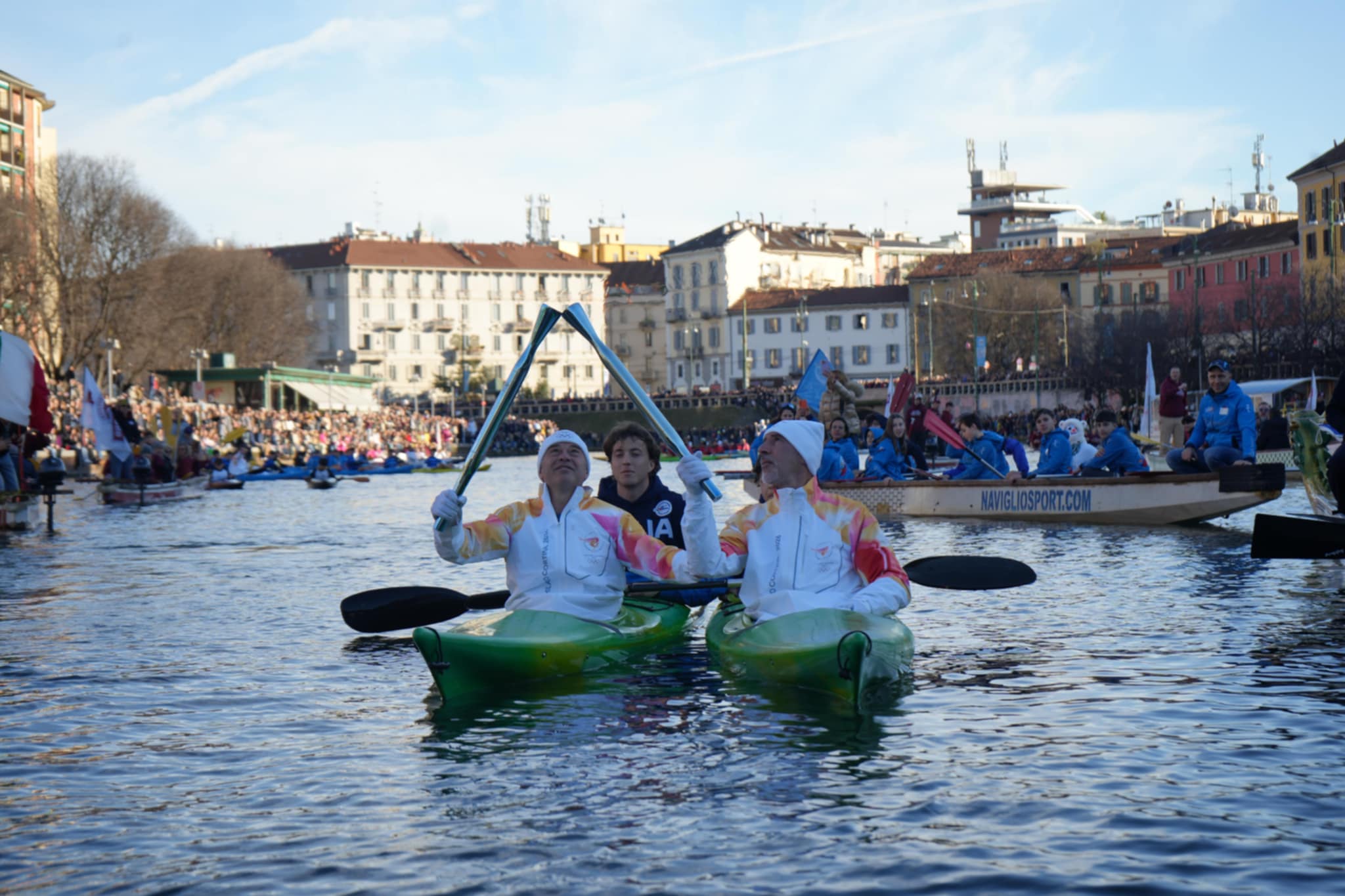 E la Torcia Olimpica ha riformato la coppa d'oro Bonomi-Rossi