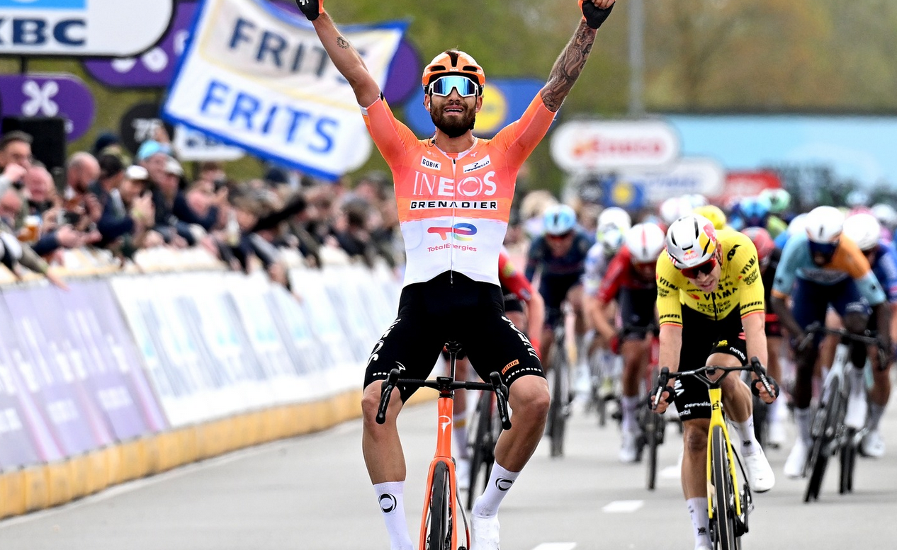 Ganna ha vinto a Waregem