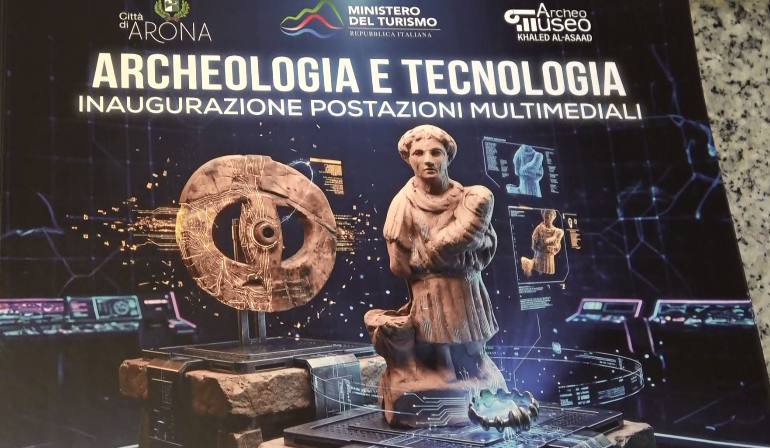 Si arricchisce l'offerta culturale del museo archeologico di Arona : inaugurate tre postazioni multimediali