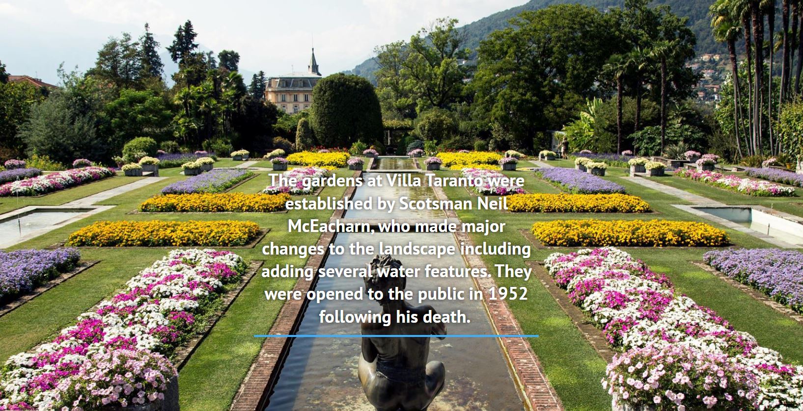 Turismo legato alle fioriture di primavera, i Giardini di Villa Taranto nella top ten mondiale