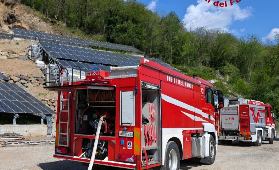 Premosello Choiovenda, principio di incendio in un impianto destinato alla produzione di idrogeno