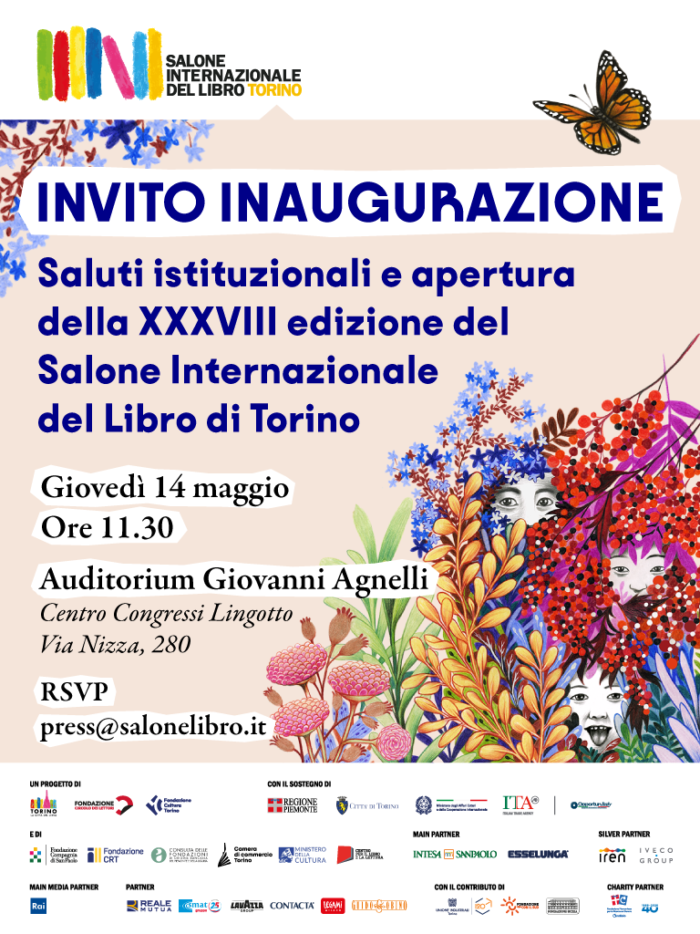 Giovedì l'inaugurazione del Salone del Libro di Torino