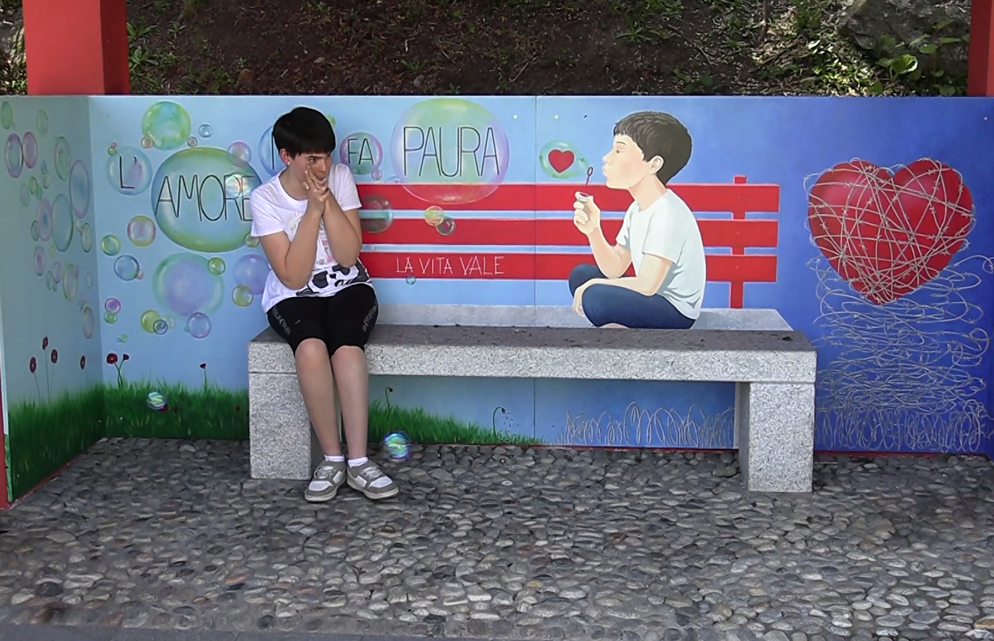 Cannero :  contro la violenza e per l’inclusività il murales realizzato dai ragazzi