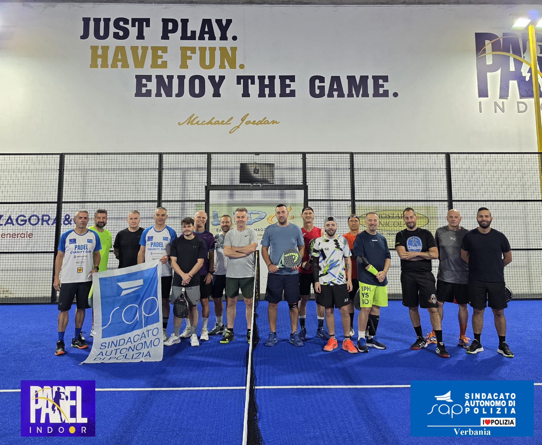 Torneo benefico di padel del Sap di Verbania: una giornata di sport e solidarietà