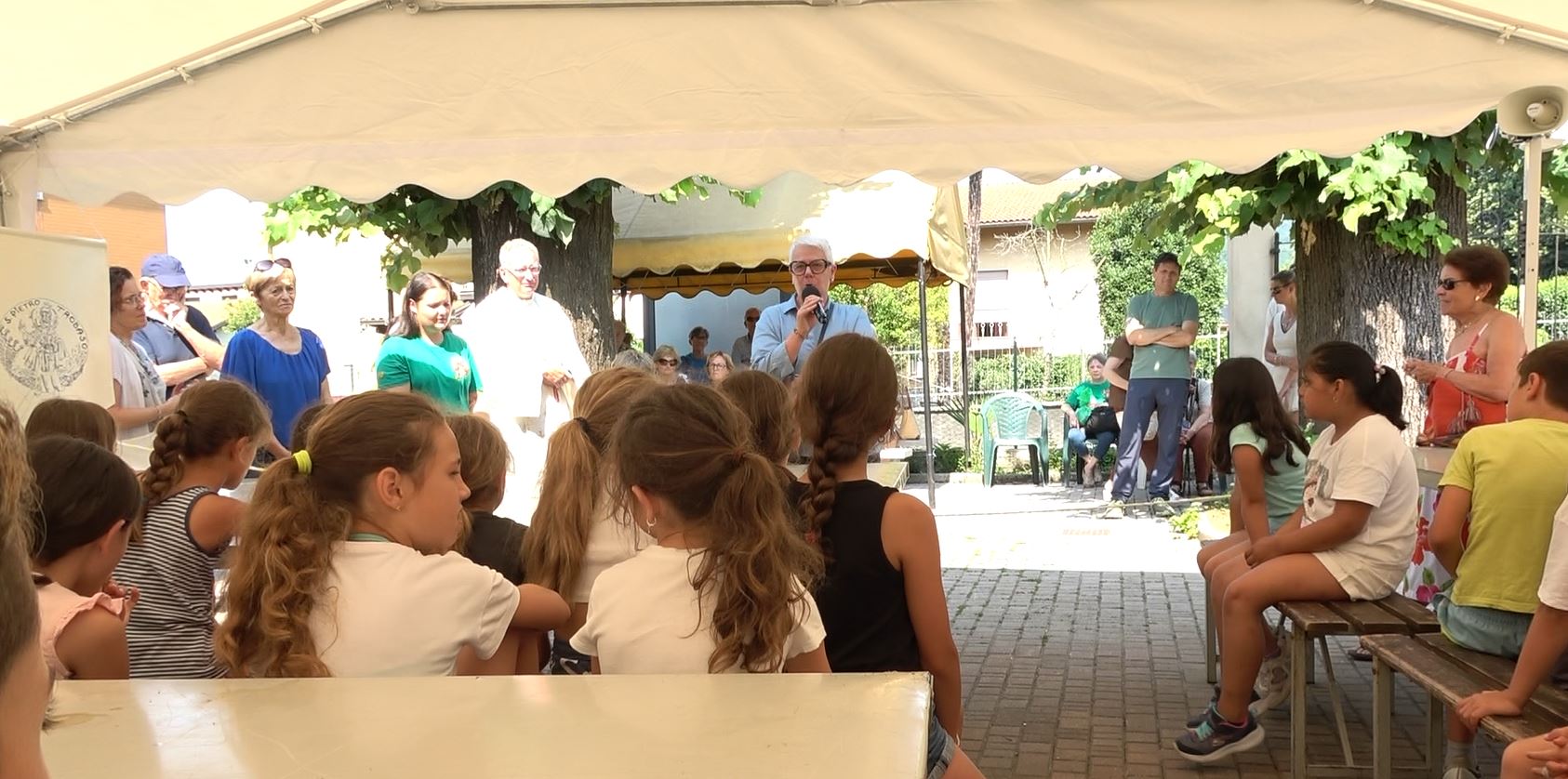 Nuovo tendone per l'oratorio San Pietro di Trobaso a Verbania