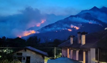 Incendio Premosello e qualità dell'aria, i rilievi di Arpa Piemonte