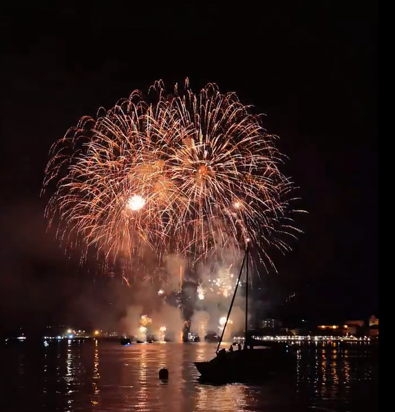 Lo spettacolo di Lumina ha concluso "Arona in Rosa"