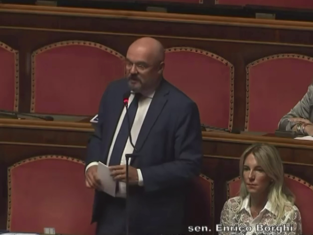 Cantieri A 26 e lavori in superstrada nell'intervento di Borghi in Senato