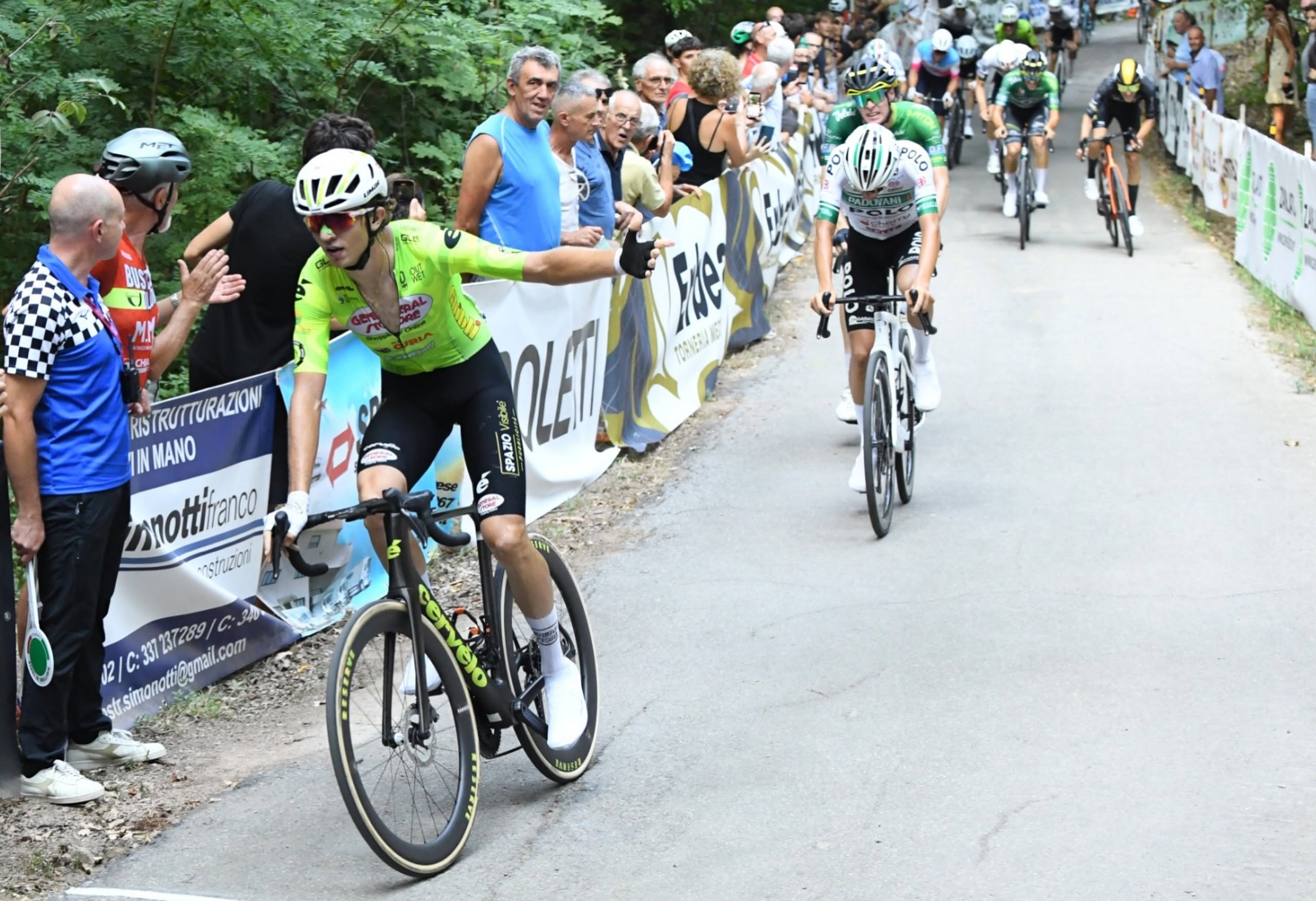 Ancora Arrighetti; terzo successo consecutivo nel Trofeo Sportivi di Briga