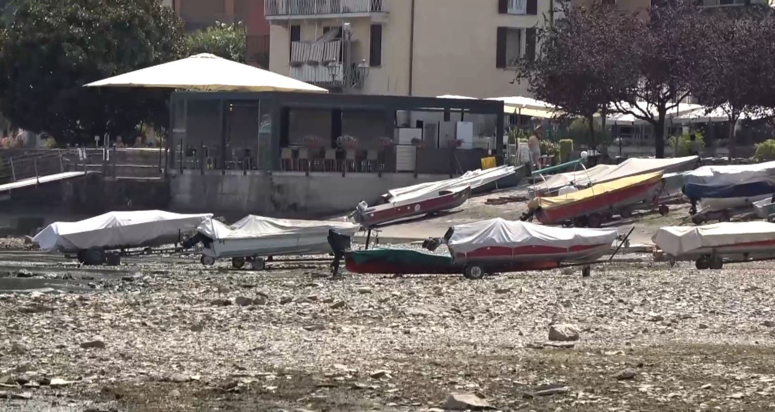 Mase, per la siccità del lago Maggiore, rilascio d'emergenza dal lago di Lugano