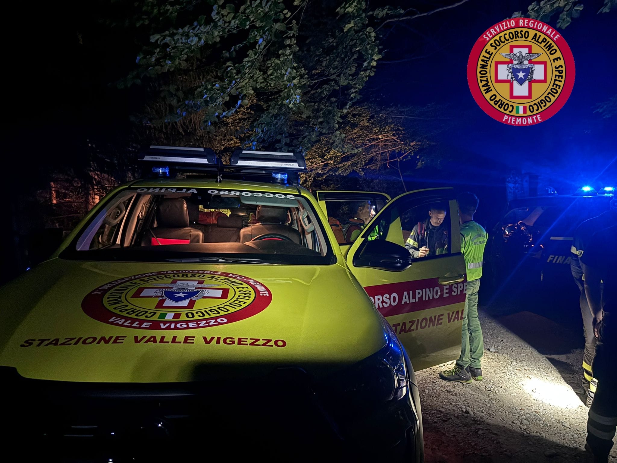 Da Antrona a Druogno, notte di lavoro per le squadre del soccorso alpino civile e militare