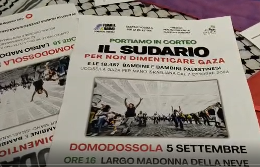 Sudario per non dimenticare. Manifestazione domani a Domodossola