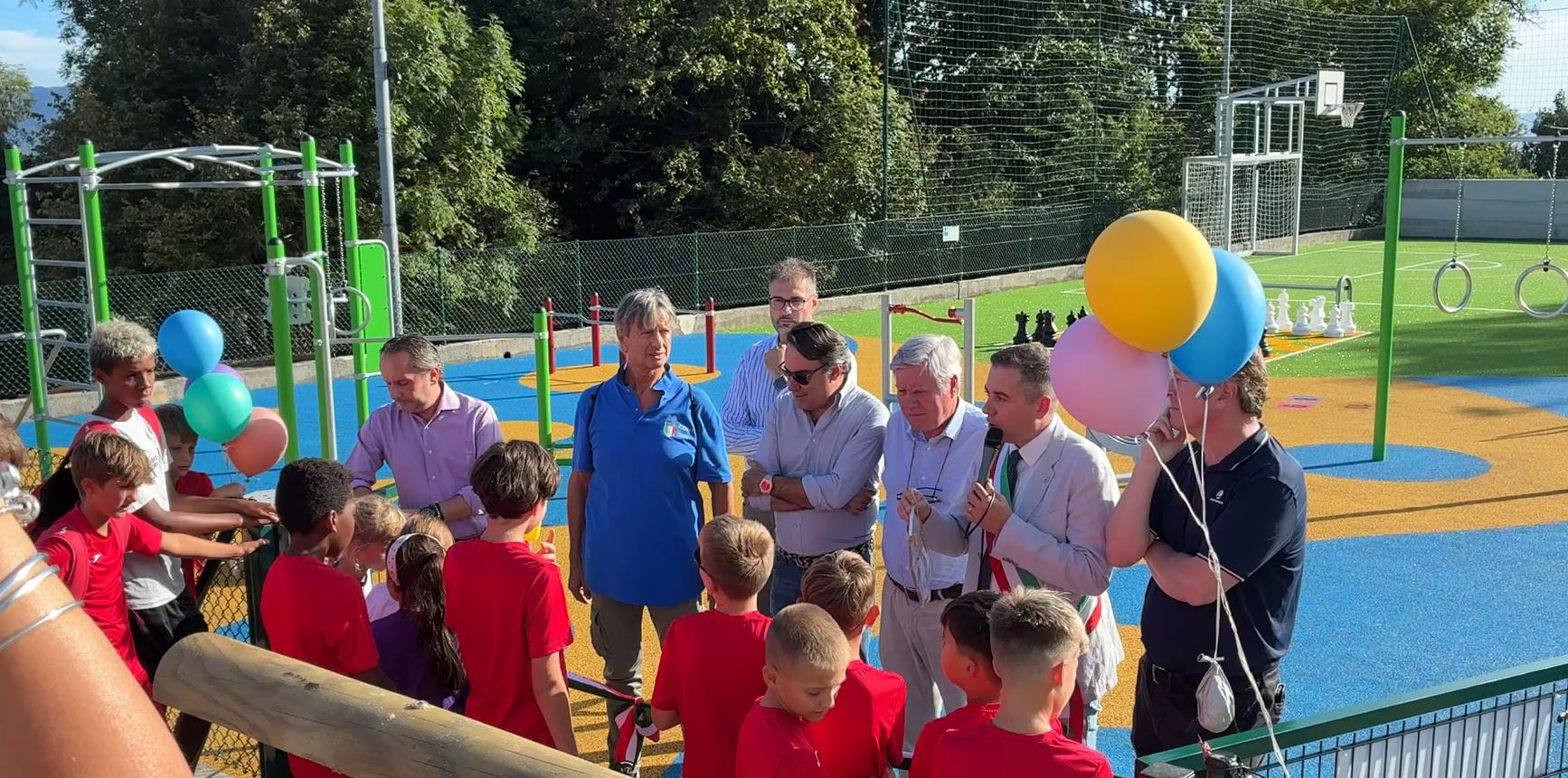 Inaugurata la nuova area sportiva di Viggiona