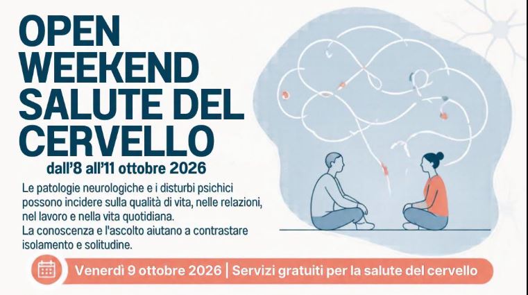 Dall’8 all’11 ottobre 2026 (H) Open Weekend Salute Del Cervello 
