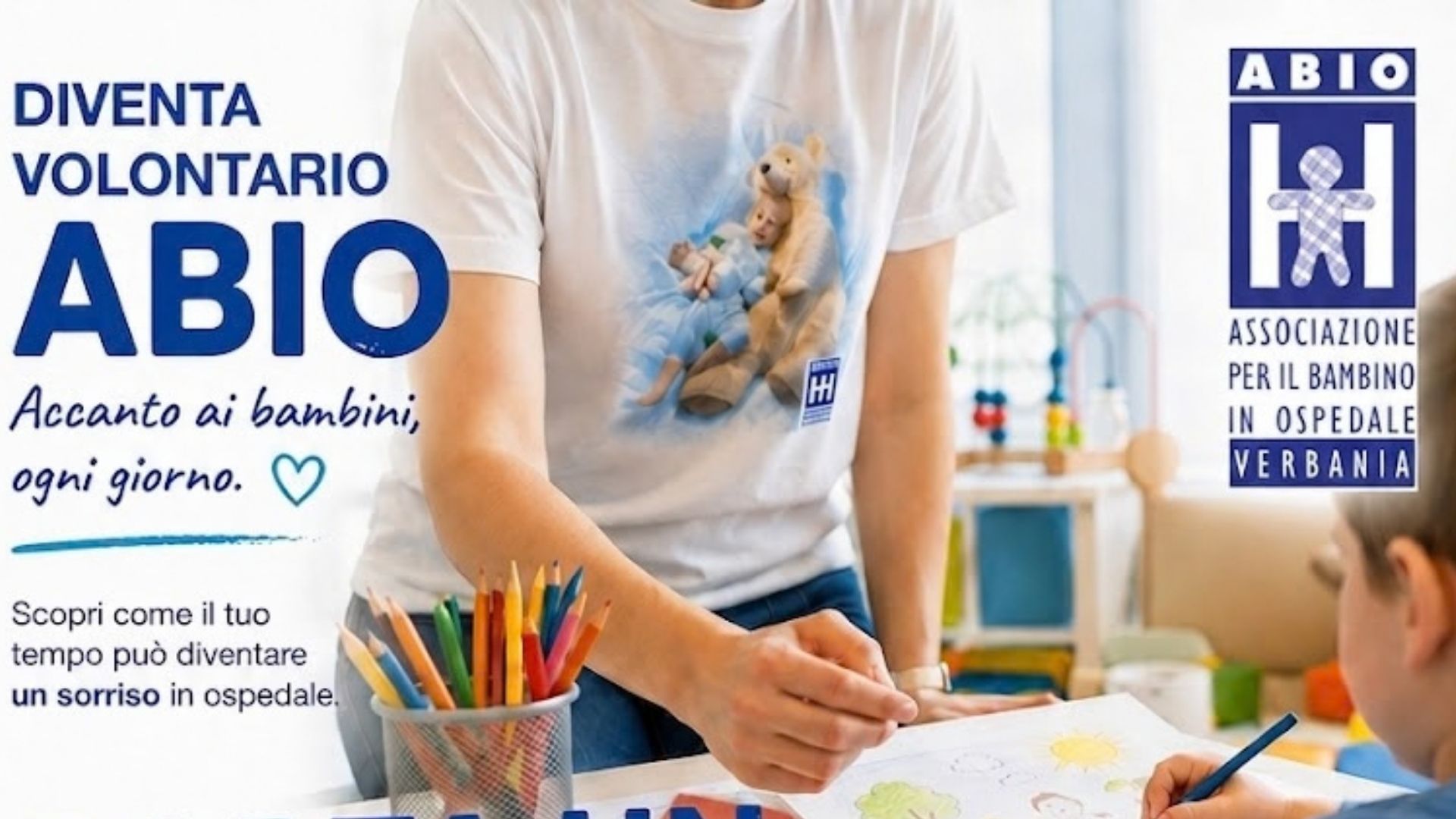 Abio Verbania cerca nuovi volontari per la pediatria: domani la presentazione del corso