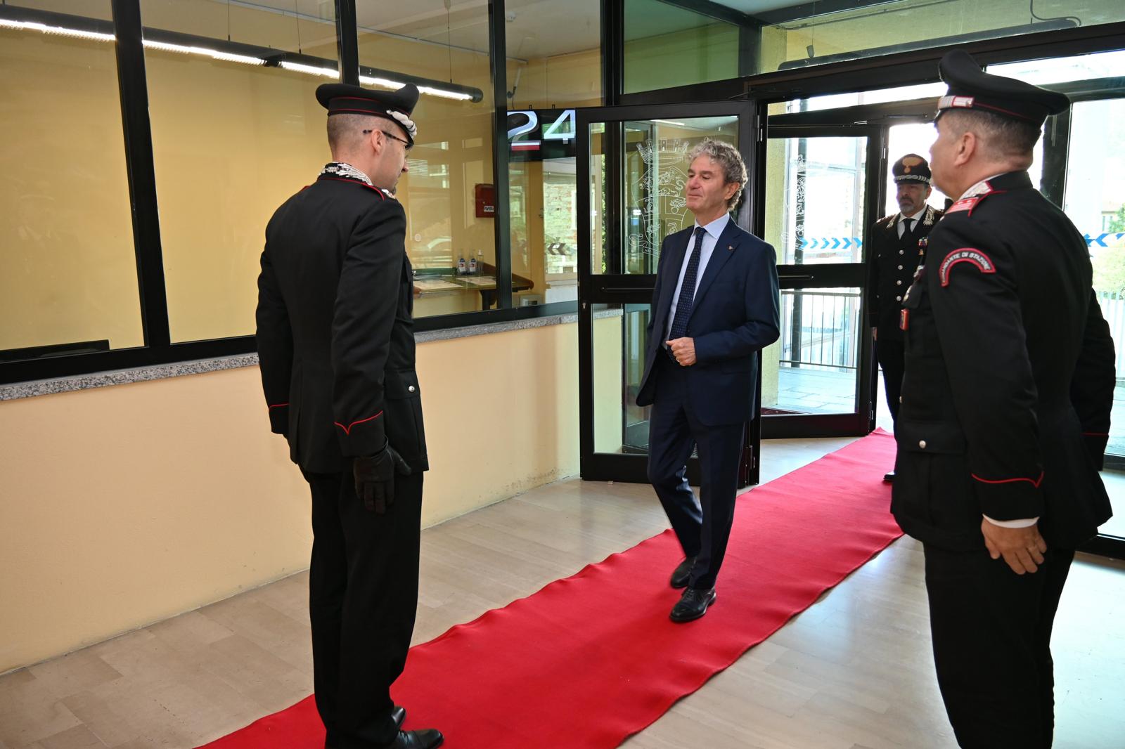 Visita del Procuratore Pepè al Comando Provinciale dei Carabinieri