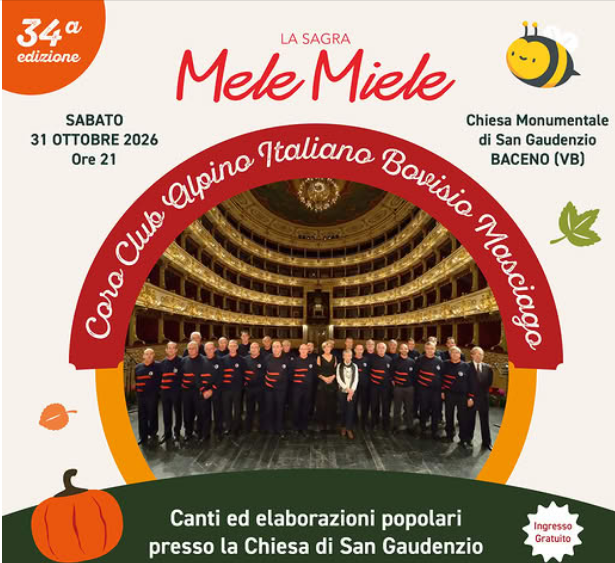 Sagra MeleMiele: sabato 31 ottobre e domenica 1 novembre a Baceno